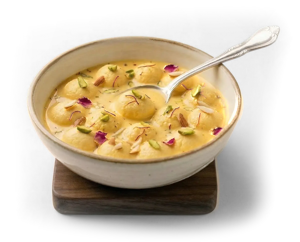 Angoori Rasmalai in Kesar Milk