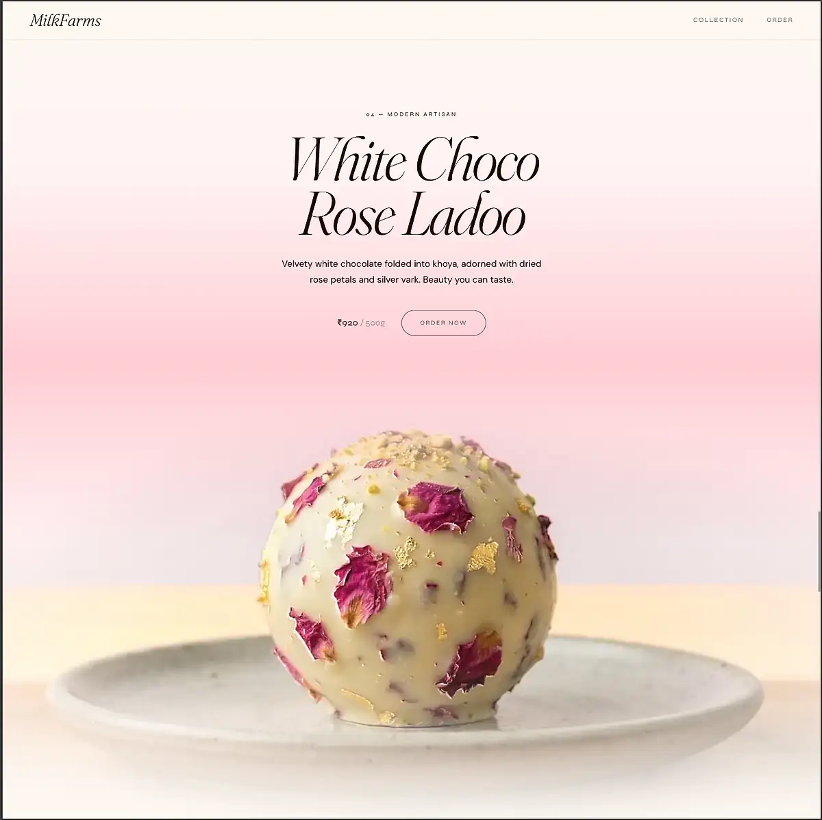 Artisan sweet shop website template