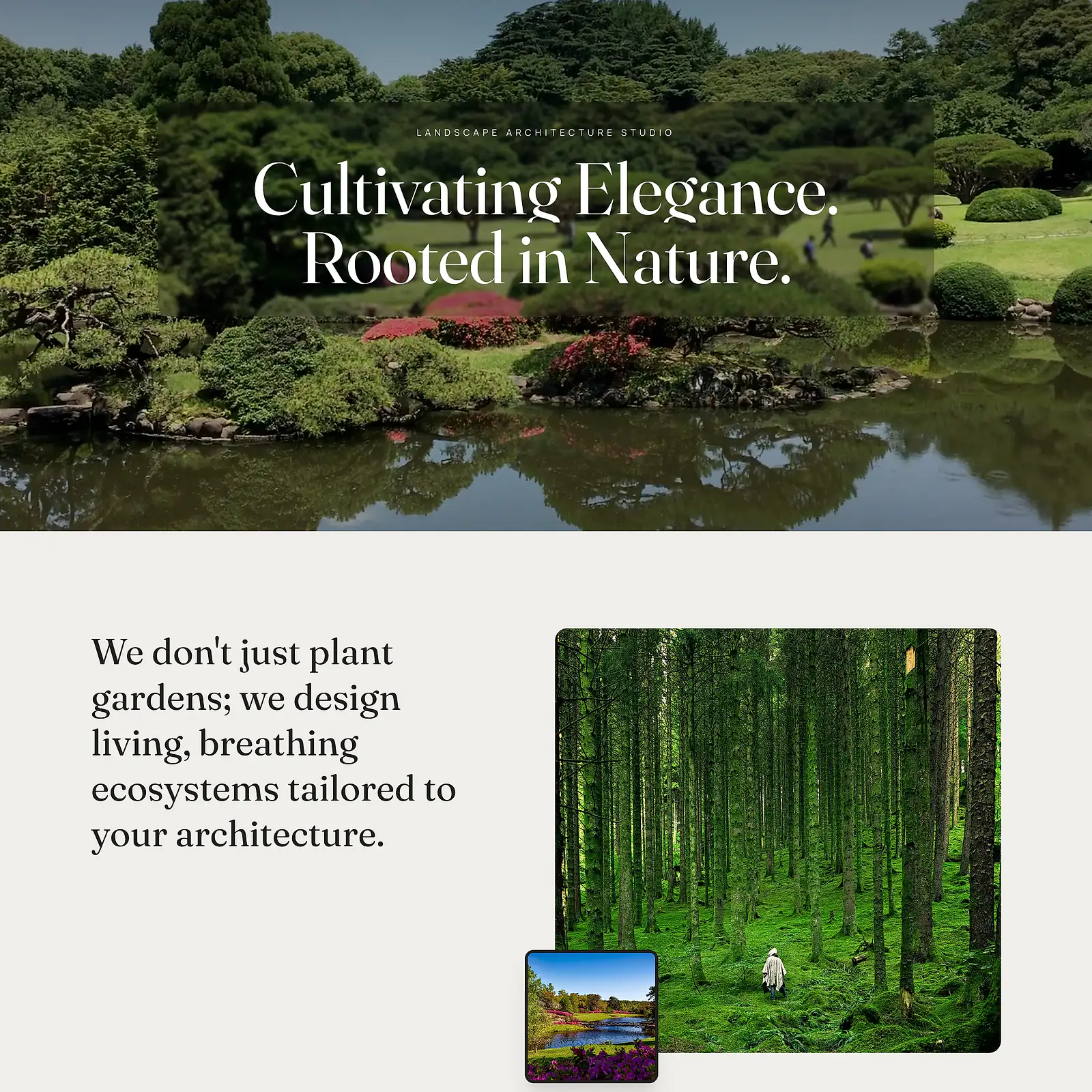 Landscaping website template