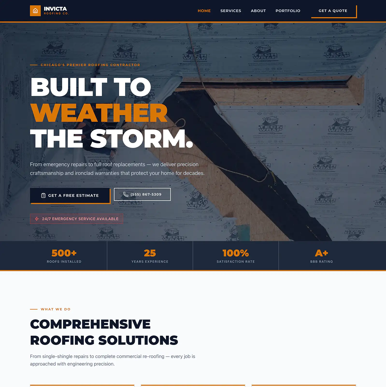 Landscaping website template